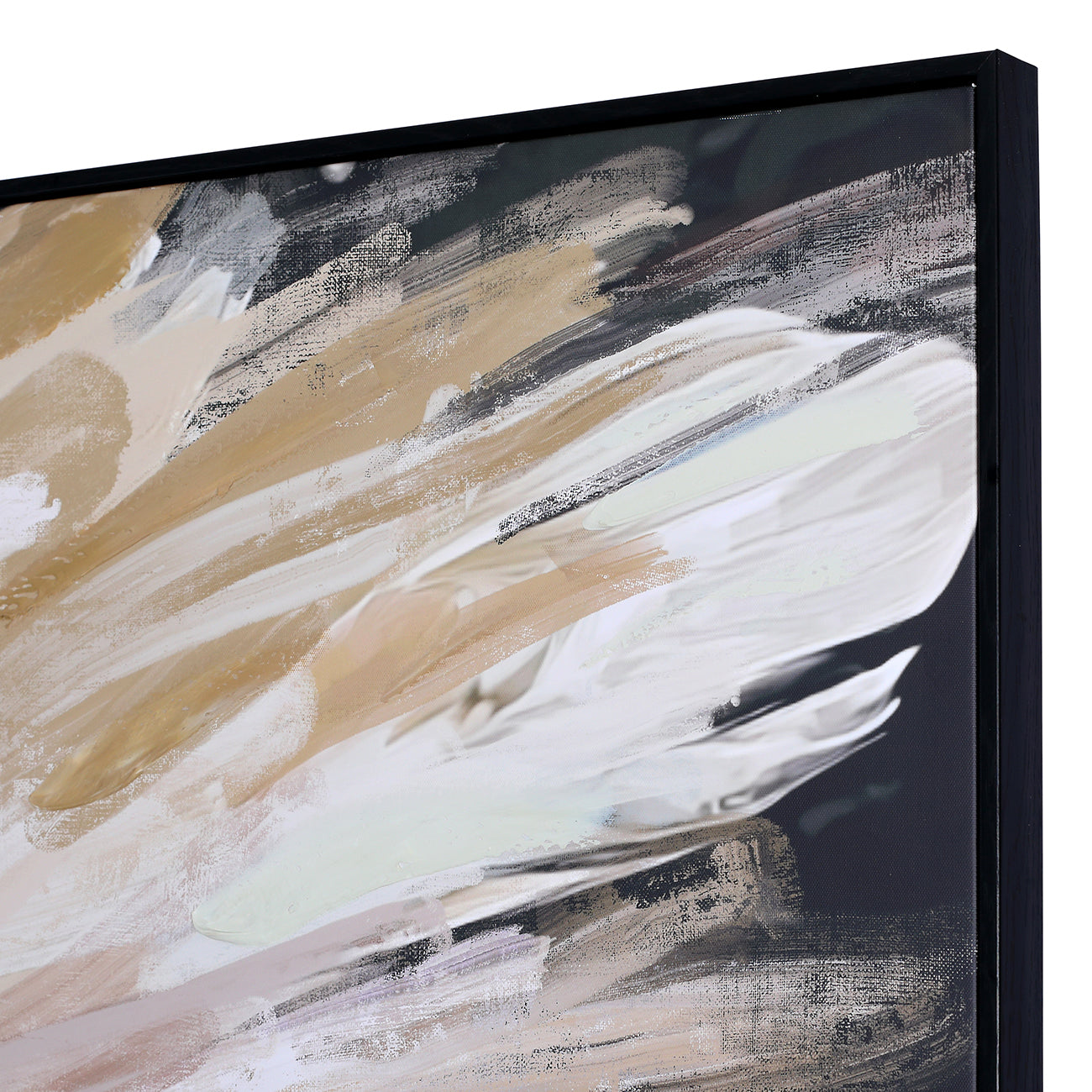 Veiled Expression Hand Embellished Framed Canvas 100x140cm Wall Art — view 4