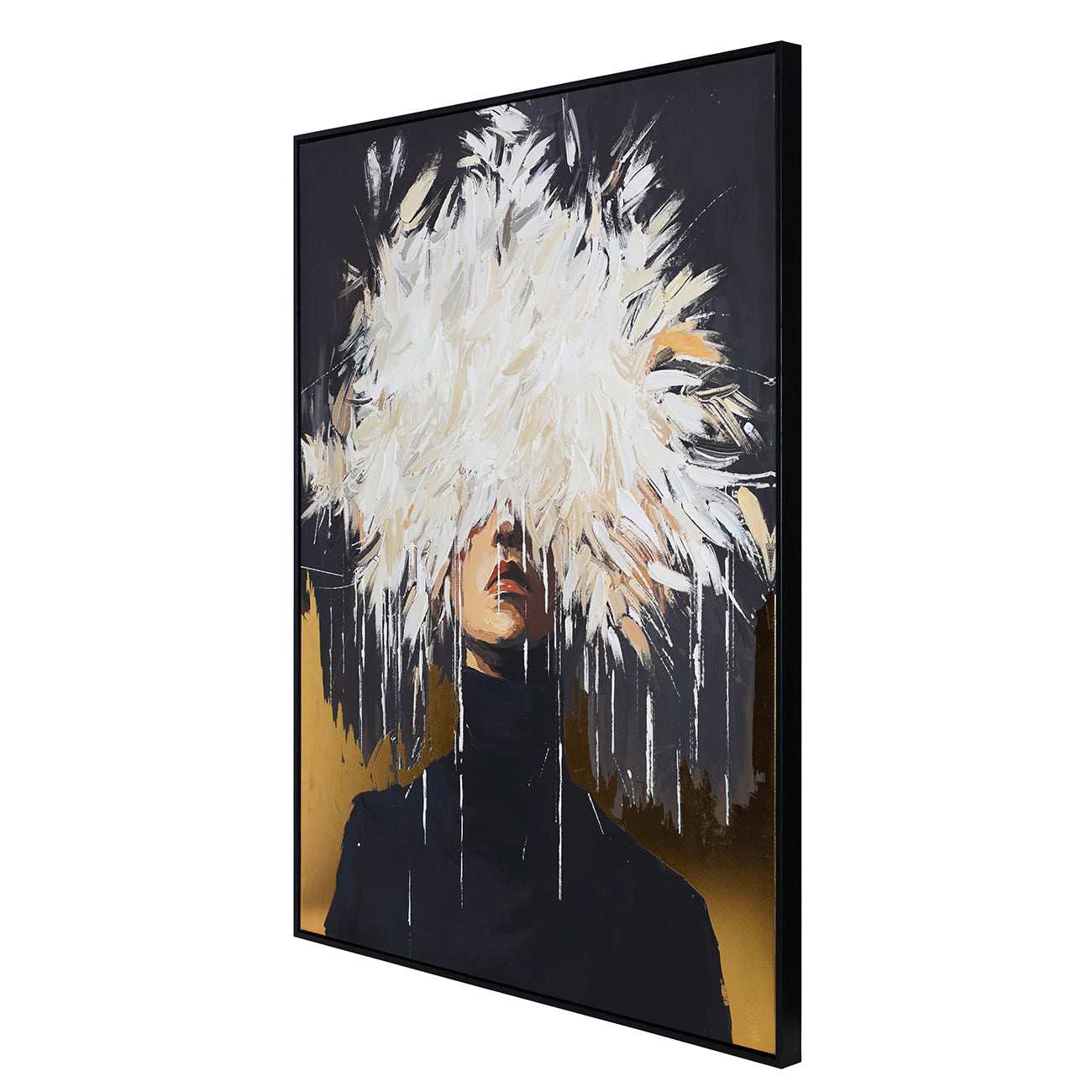 Hidden Muse Hand Embellished Framed Canvas 90x120cm Wall Art — view 2