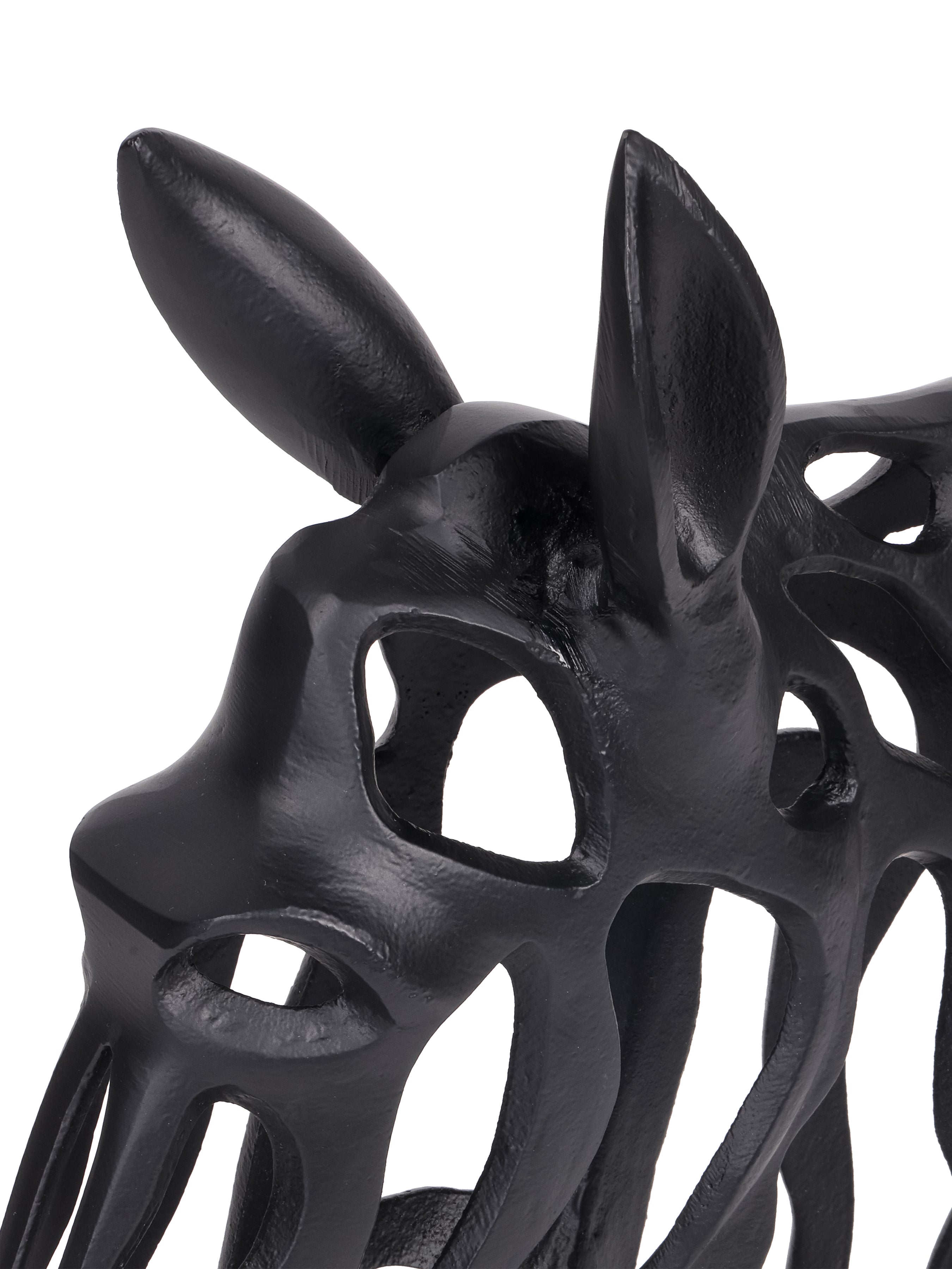 Beavis Black Aluminium Horse Head Sculpture view 4