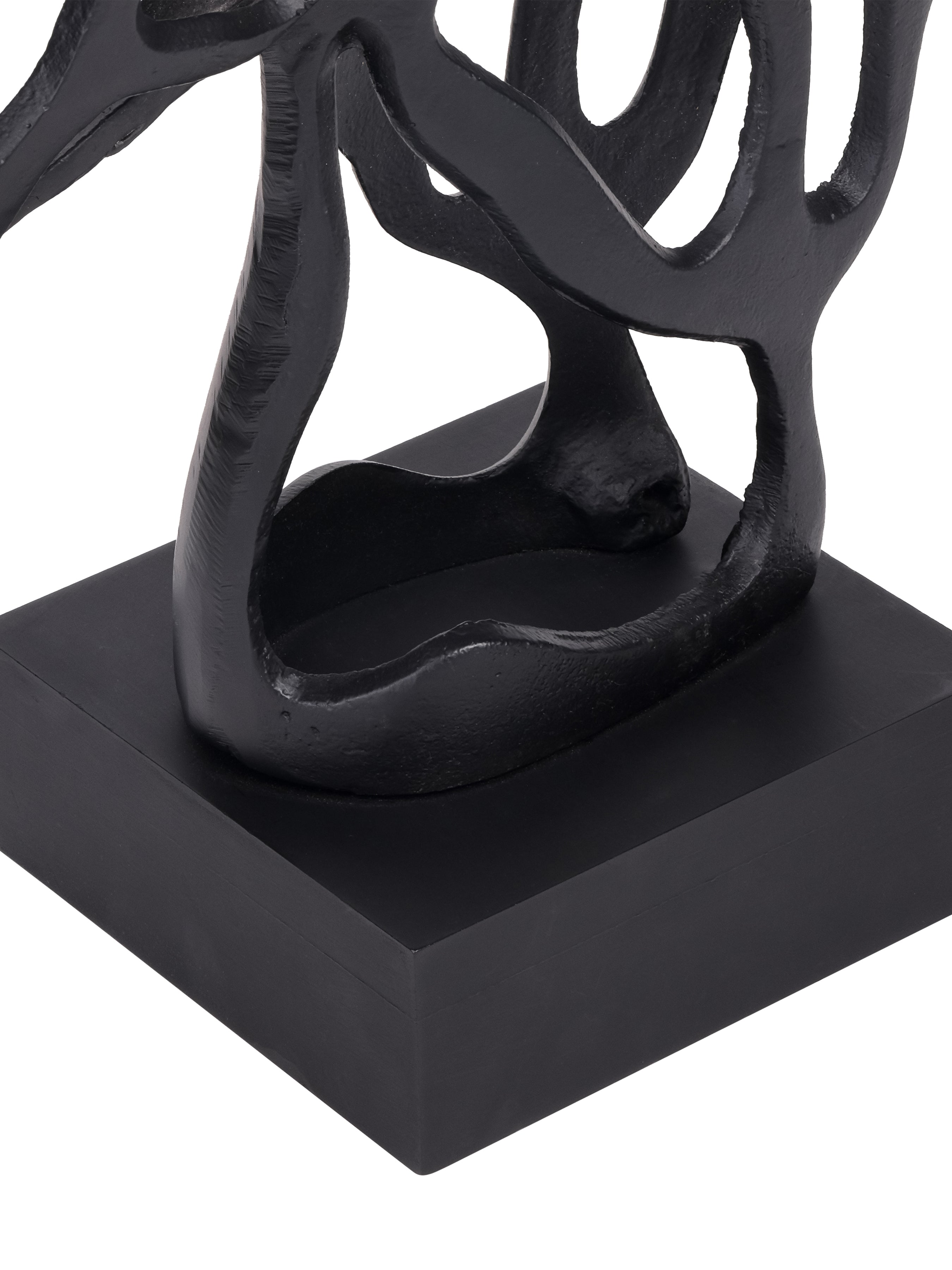 Beavis Black Aluminium Horse Head Sculpture view 5
