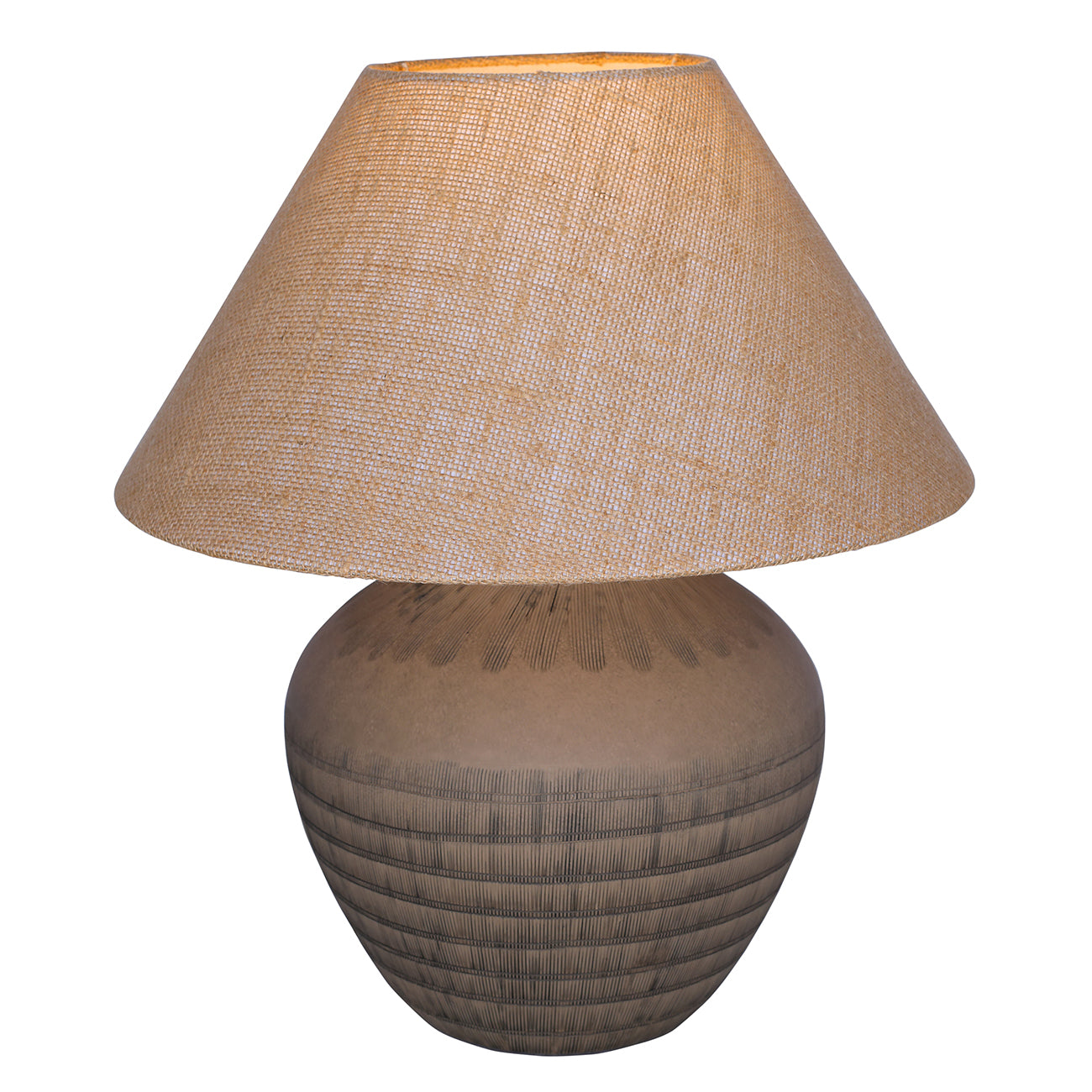 Virelle Brown Ceramic Table Lamp 52cm view 2