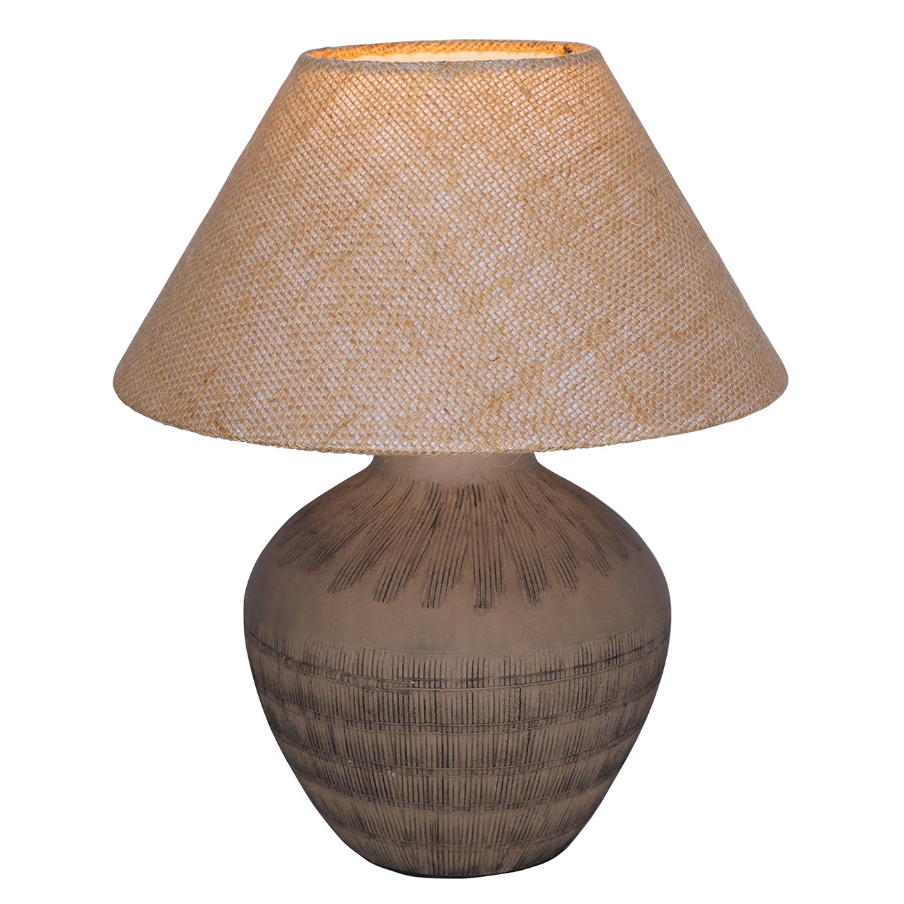 Virelle Brown Ceramic Table Lamp 41cm view 2