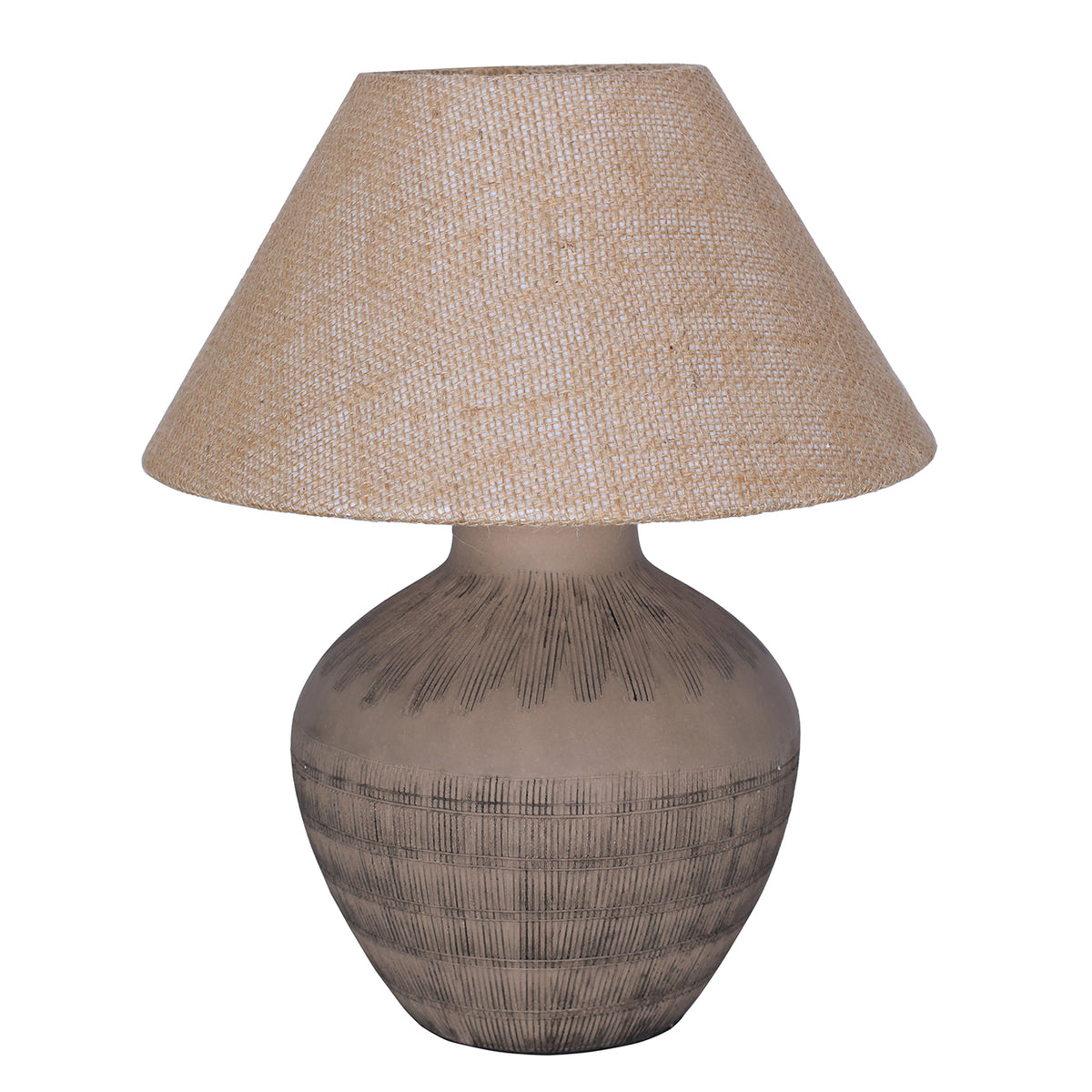 Virelle Brown Ceramic Table Lamp 41cm