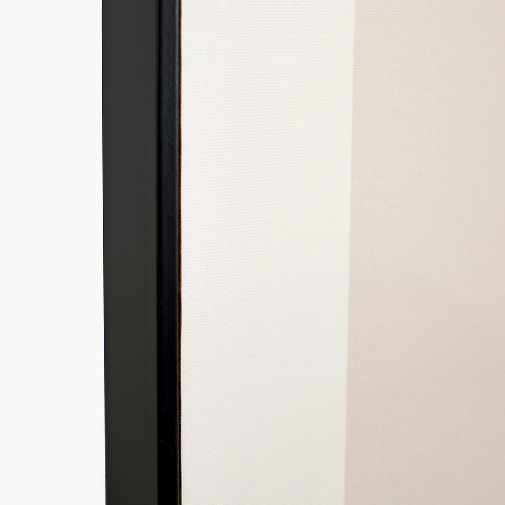 Art Deco Print with Linear Gold Detail & Black Framed Wall Art