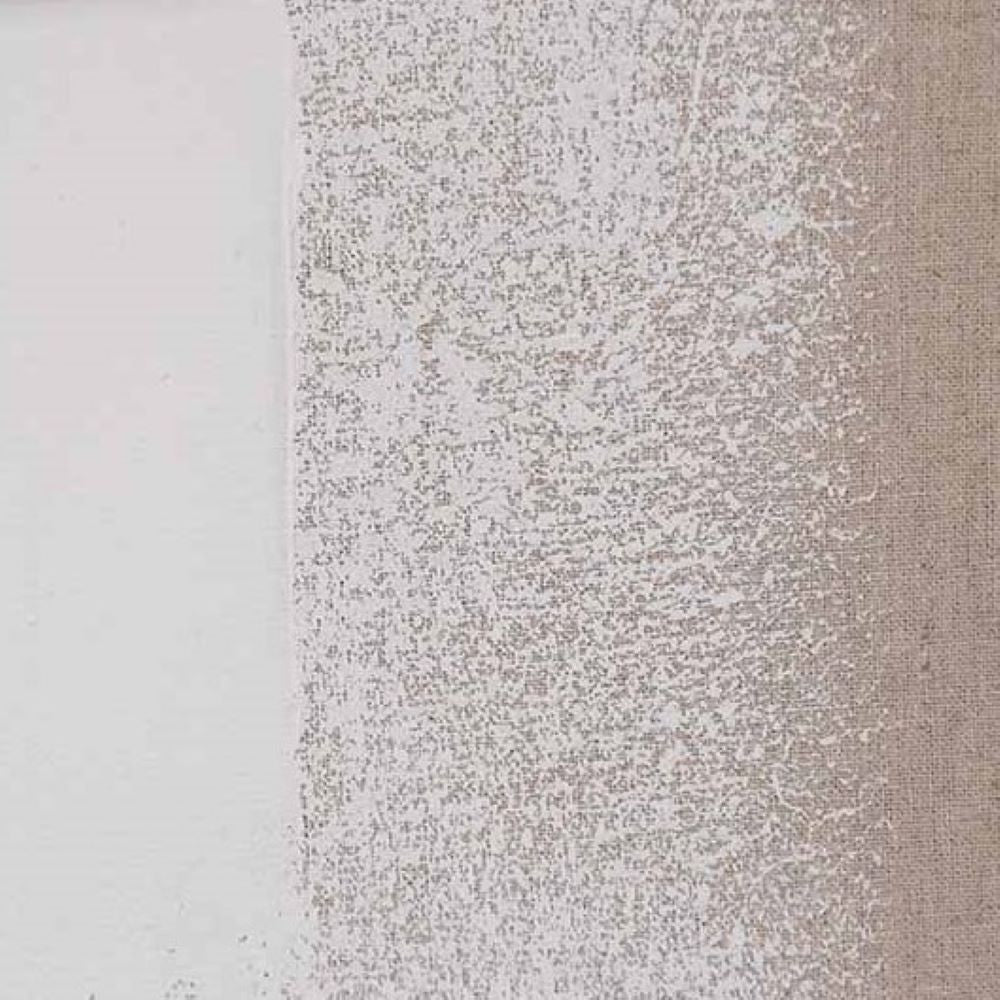 White & Natural Textured Canvas with Natural Frame