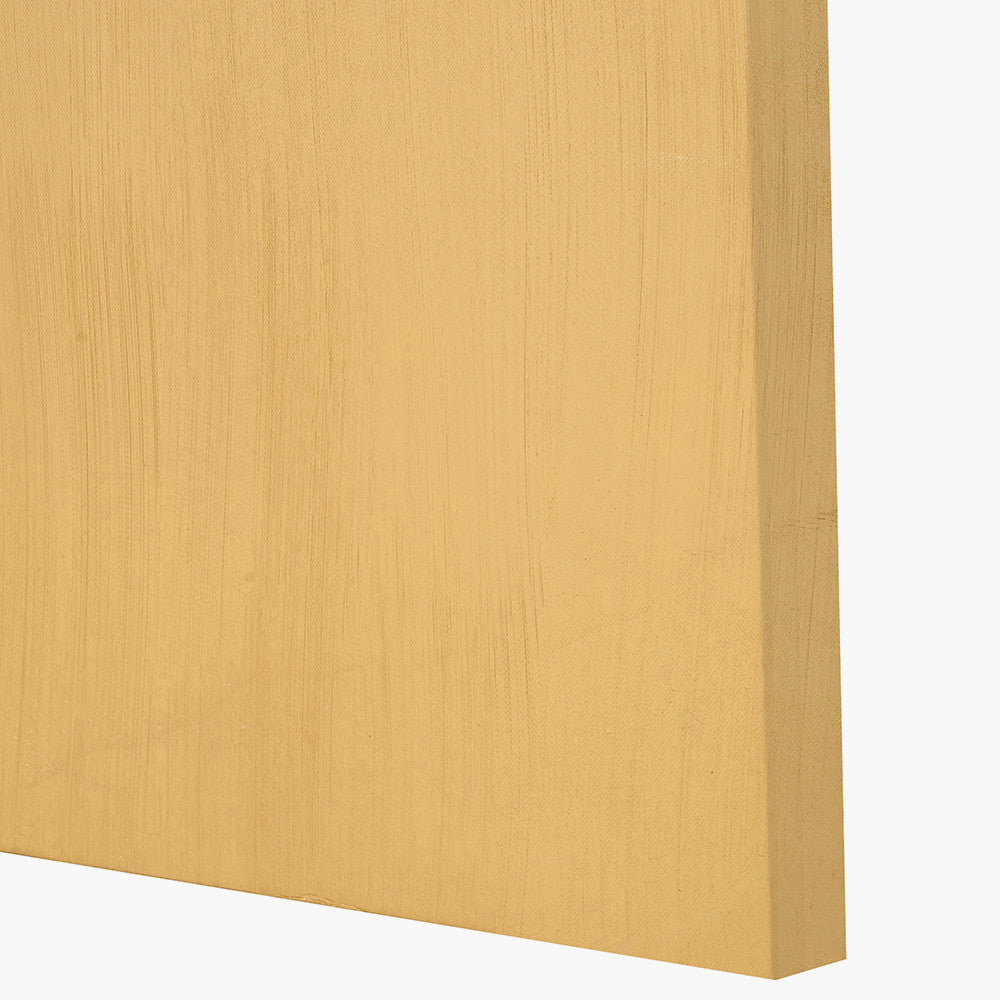 Black & Gold Abstract Frameless Canvas