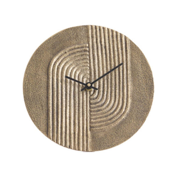 Gwenna Antique Bronze Metal Table Clock 15cm