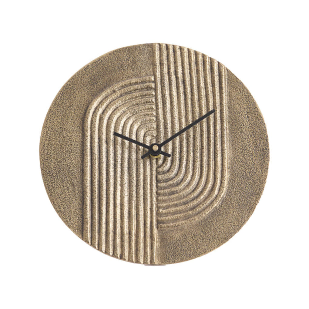 Gwenna Antique Bronze Metal Table Clock 20cm
