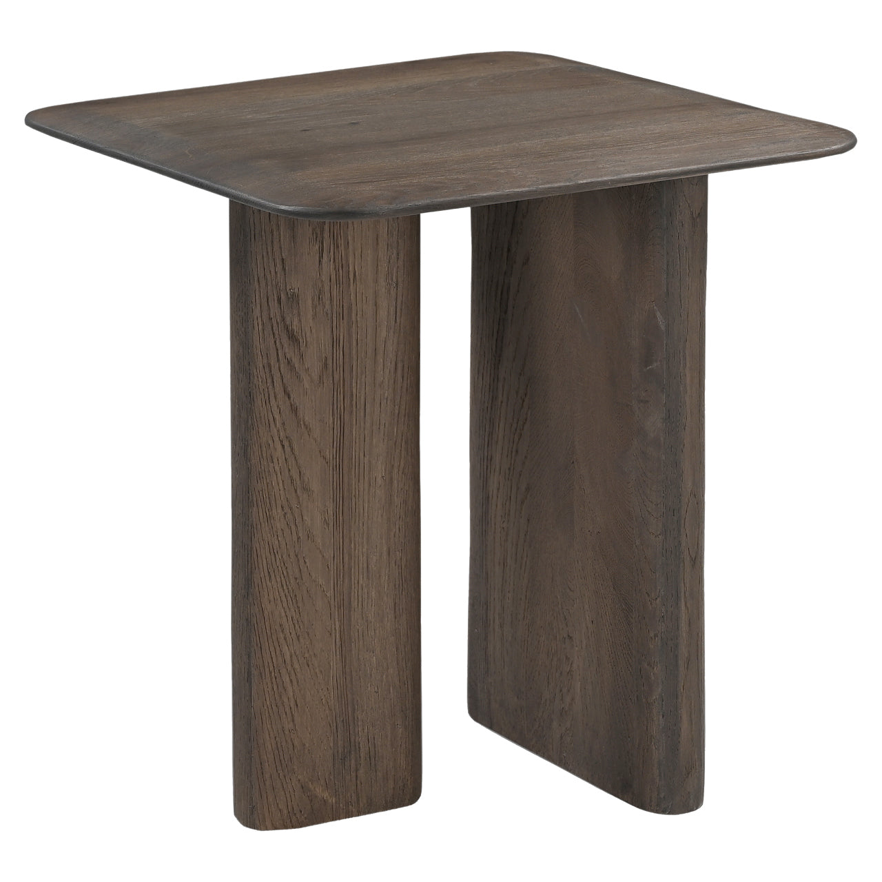 Richmond Interiors Castello Smoked Brown Oak Wood Side Table