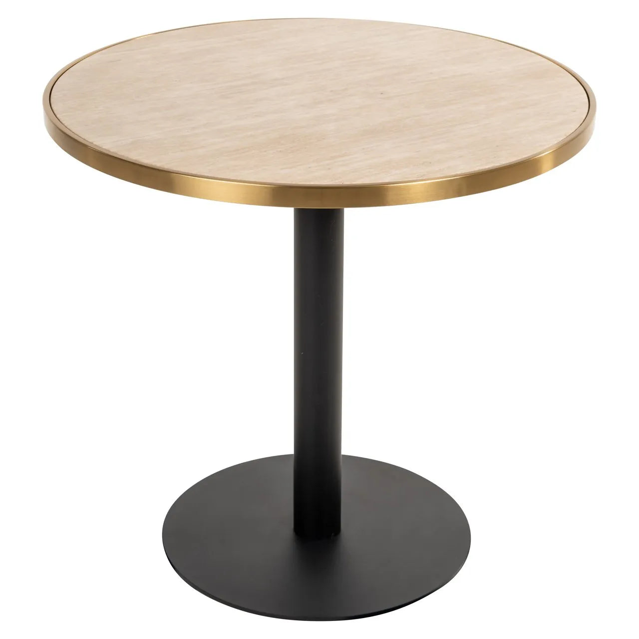 Richmond Interiors Brazza Travertine Round Bistro Table 80cm