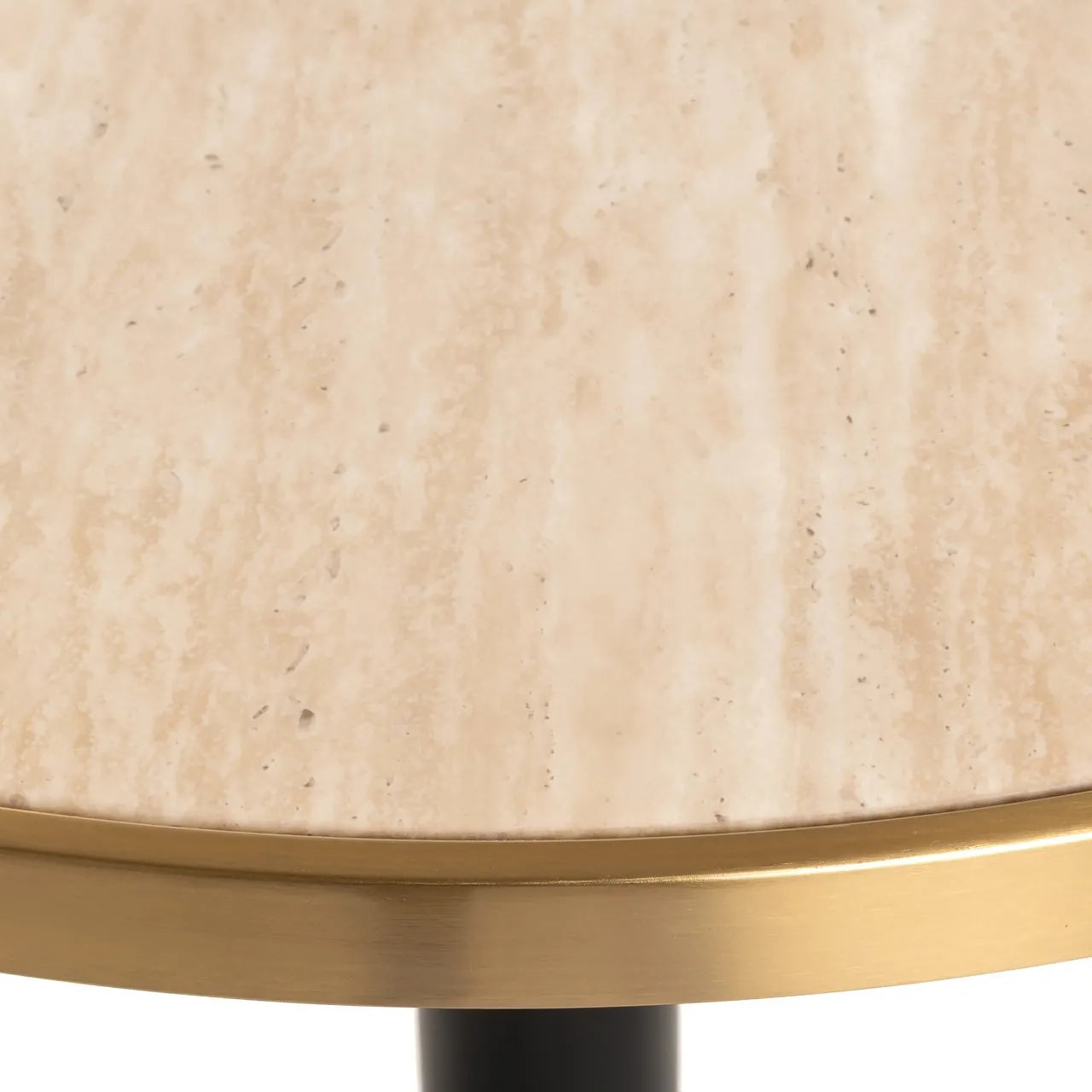 Richmond Interiors Brazza Travertine Round Bistro Table 80cm
