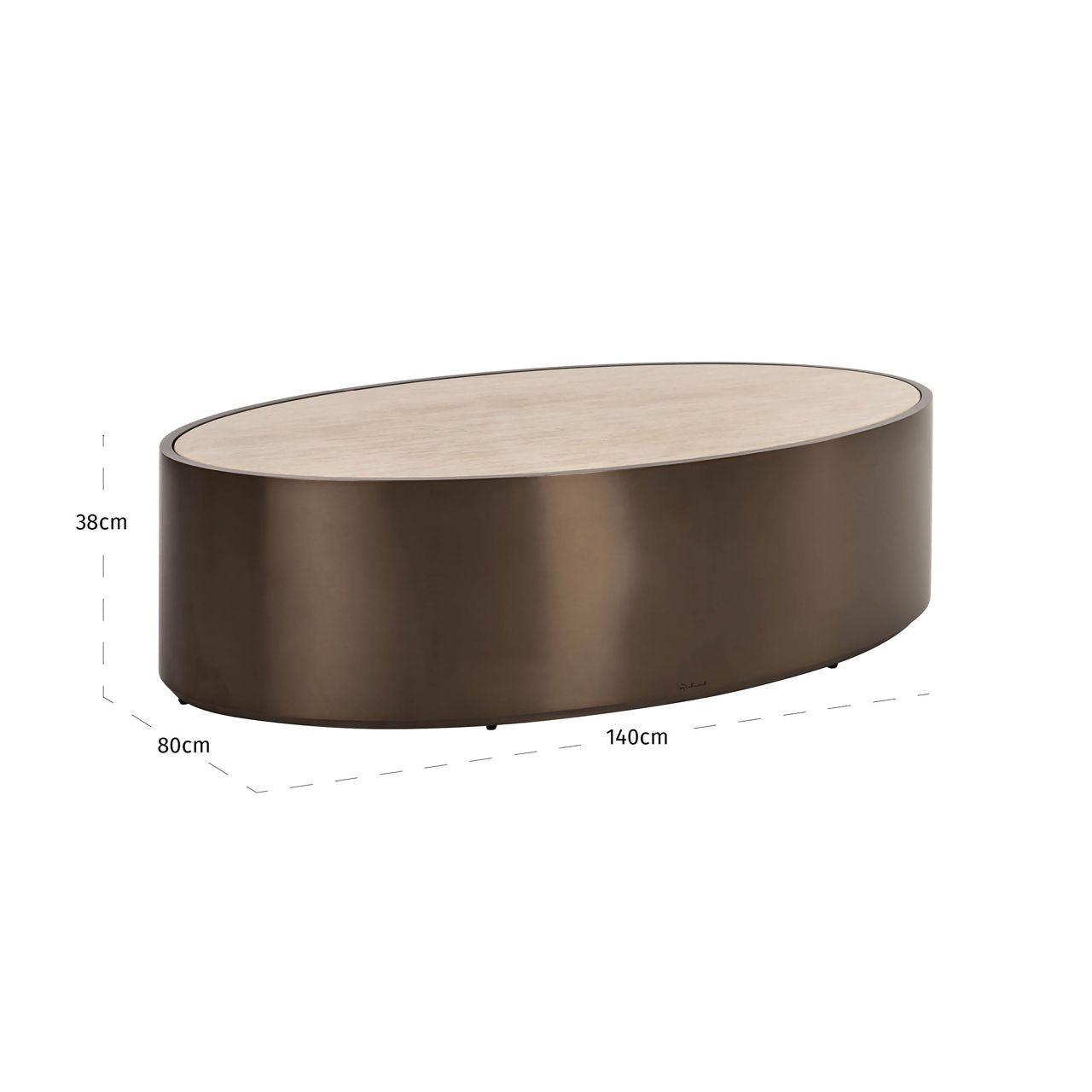 Coffee table Bonanza bronze