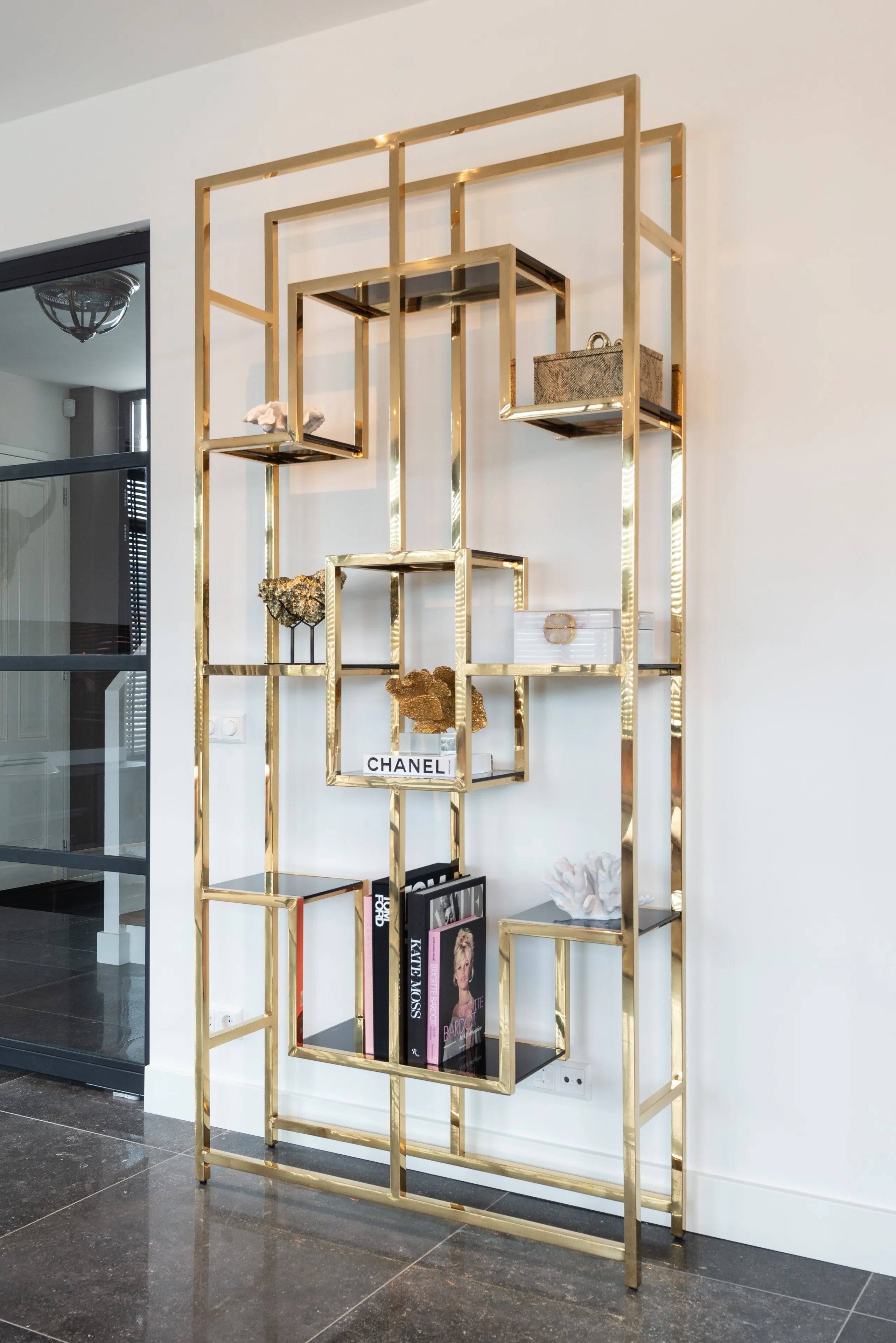 Richmond Interiors Magnus Gold Open Display Display Unit