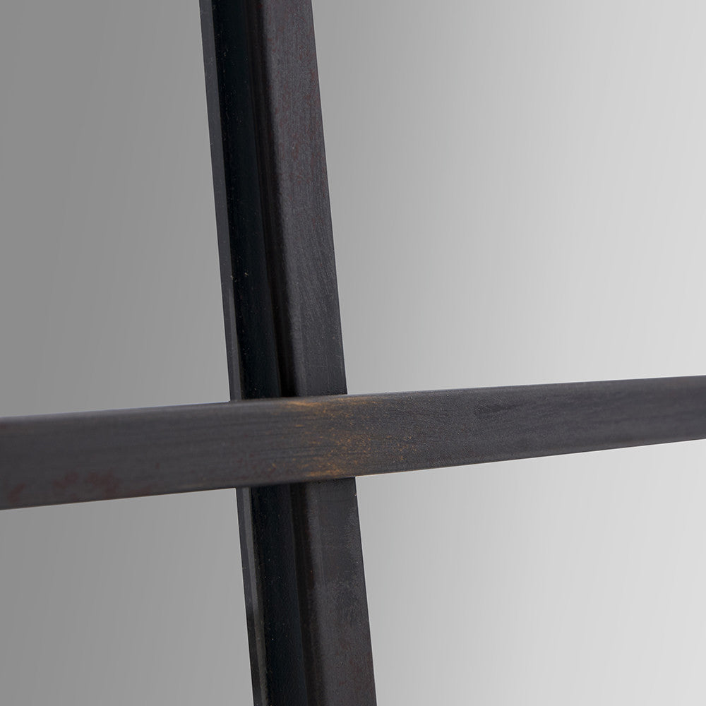 Antique Bronze Metal Floor Leaner Mirror - CLEARANCE