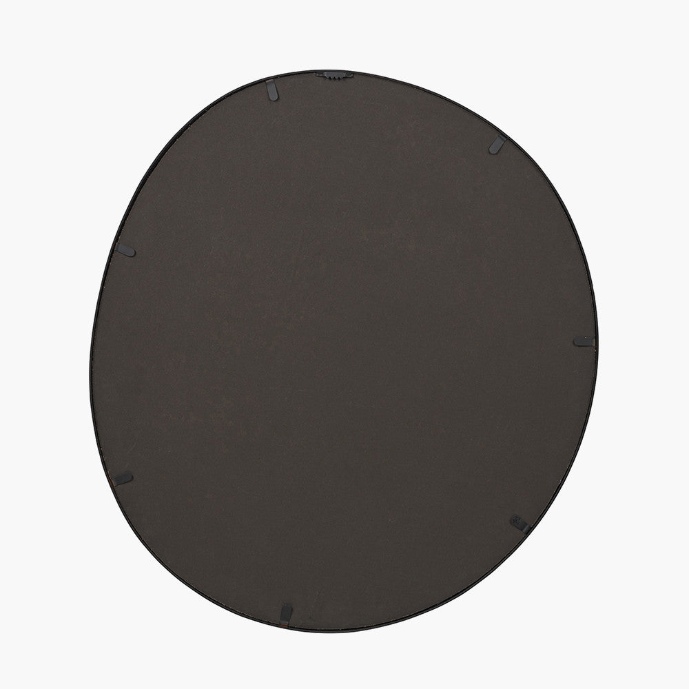 Black Metal Swirl Wall Mirror