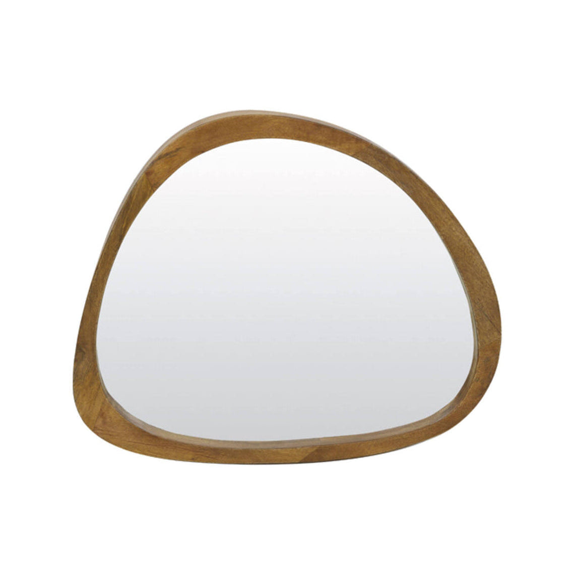Sonora Oiled Brown Wood Wall Mirror 70cm