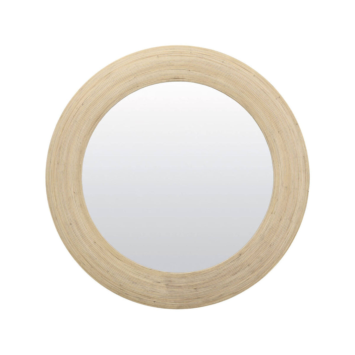 Piedre Natural Rattan Round Wall Mirror 109.5cm