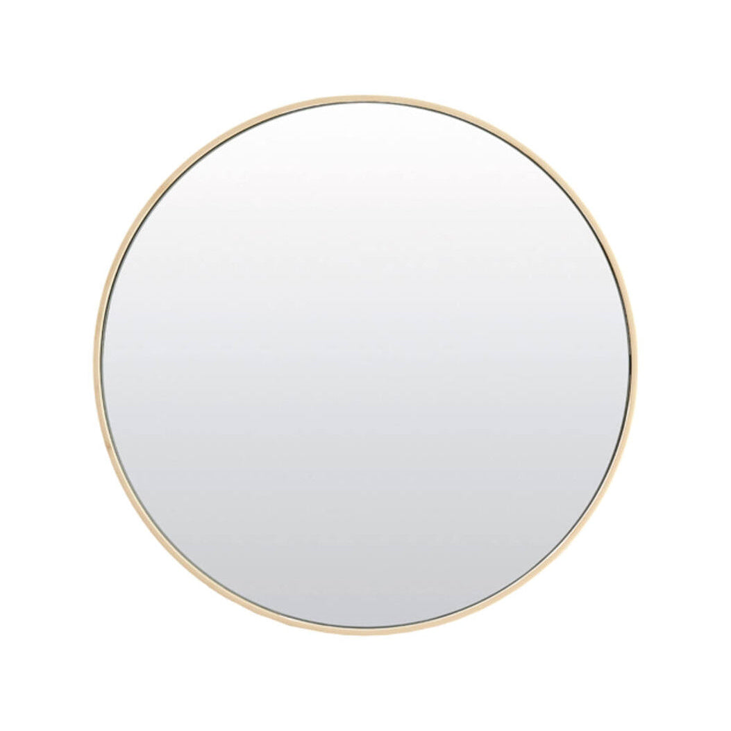 Espejo Clear & Cream Glass Round Wall Mirror 70cm