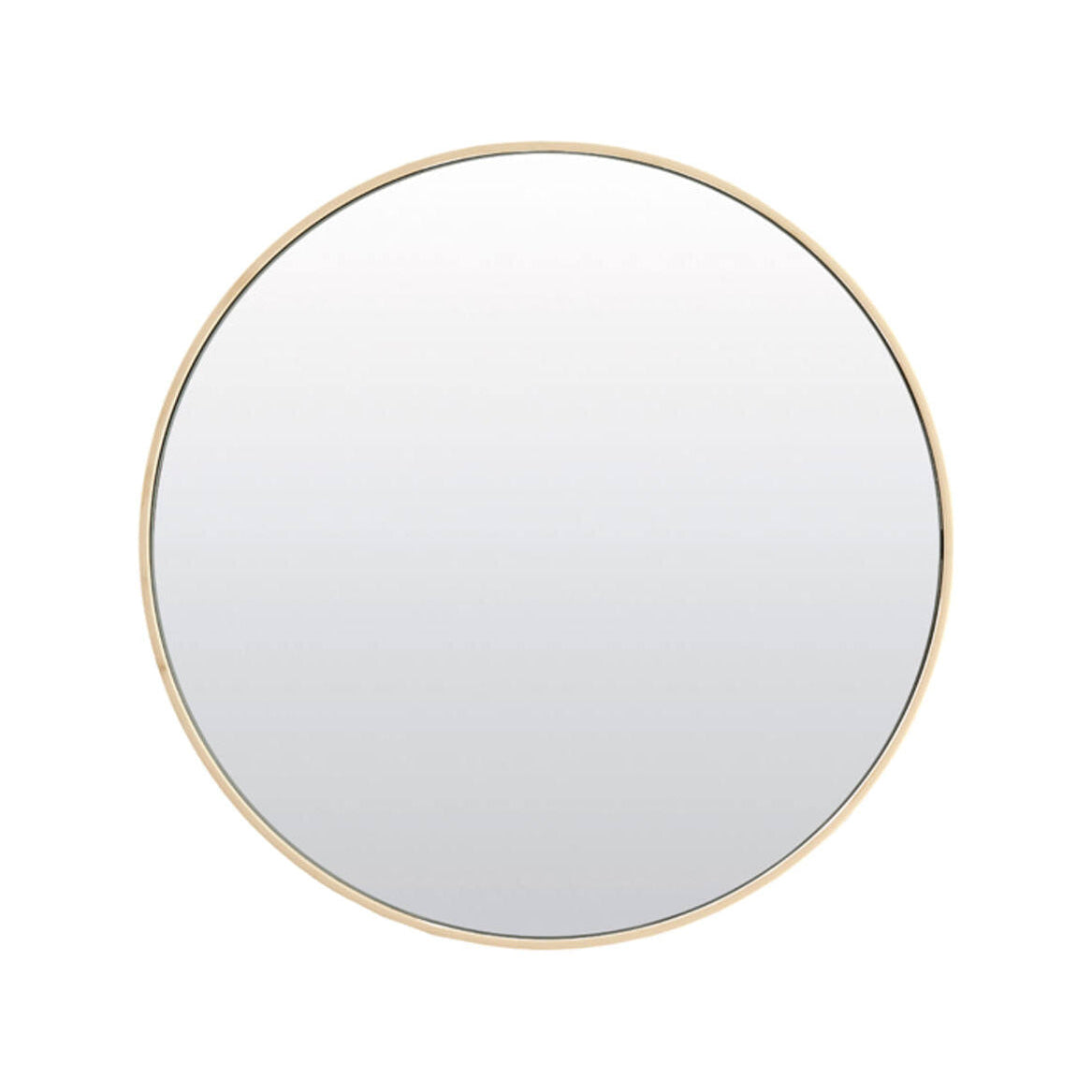 Espejo Clear & Cream Glass Round Wall Mirror 96cm