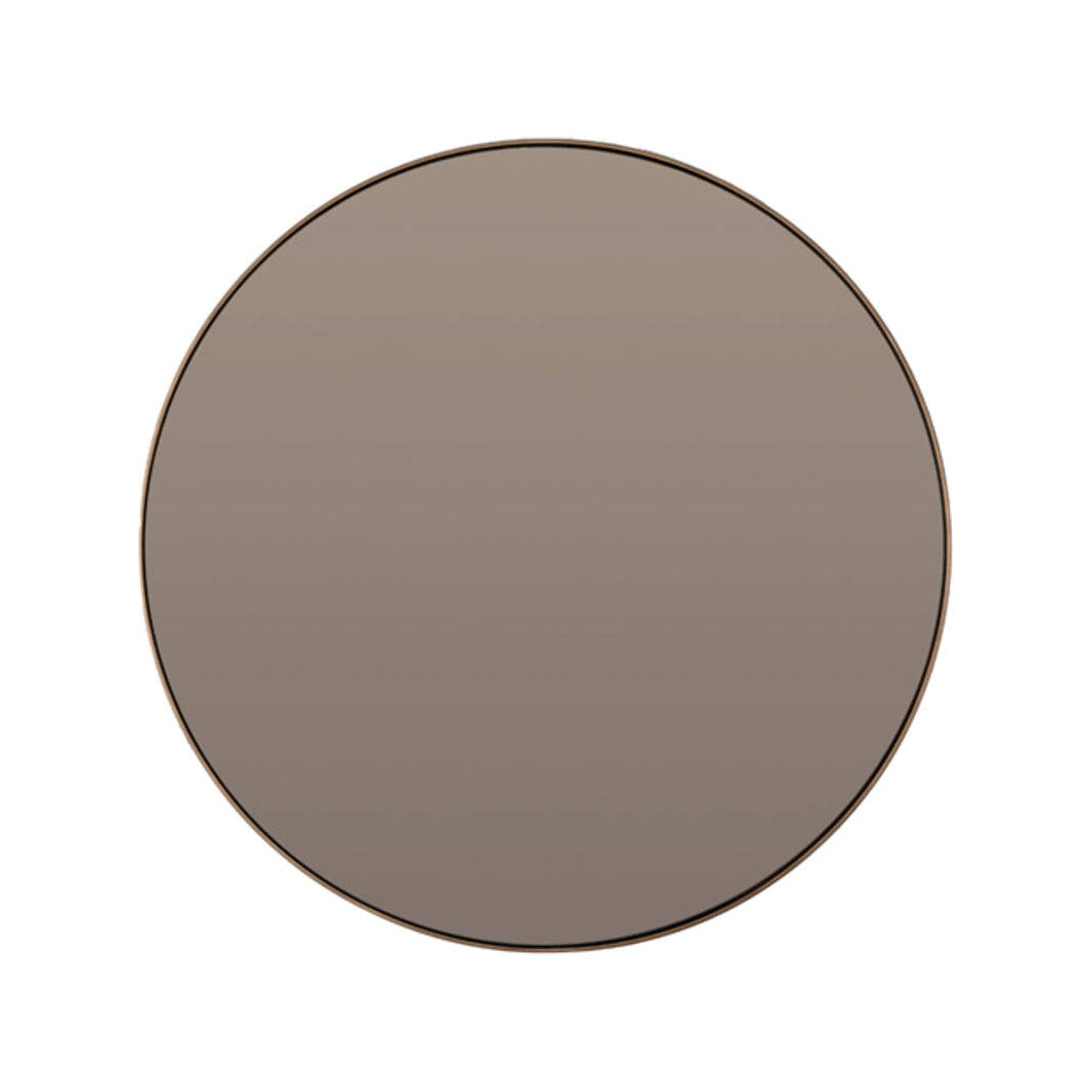 Espejo Brown Glass Round Wall Mirror 96cm
