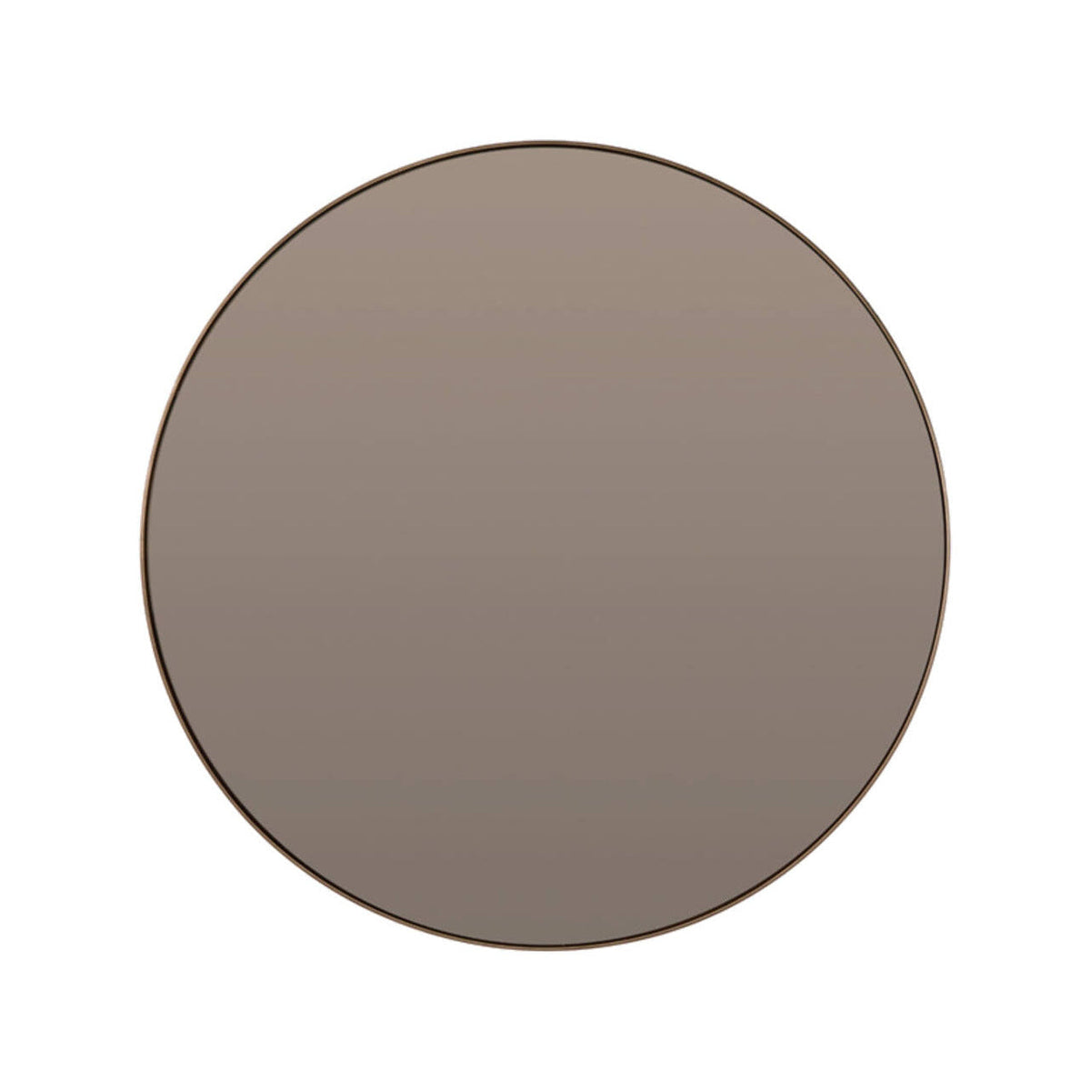 Espejo Brown Glass Round Mirror 116cm