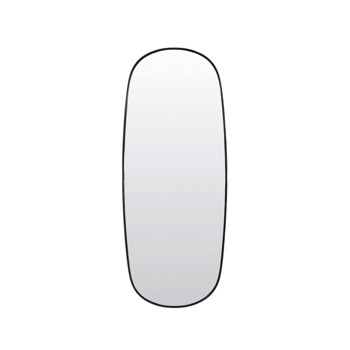 Libra Smoked Glass & Matt Black Rectangular Wall Mirror