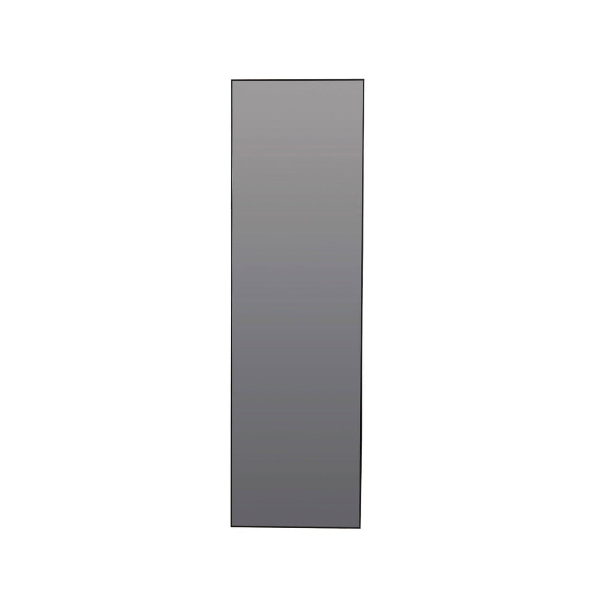 Zeneta Smoked Glass & Black Rectangular Full Length Leaner Mirror 170cm