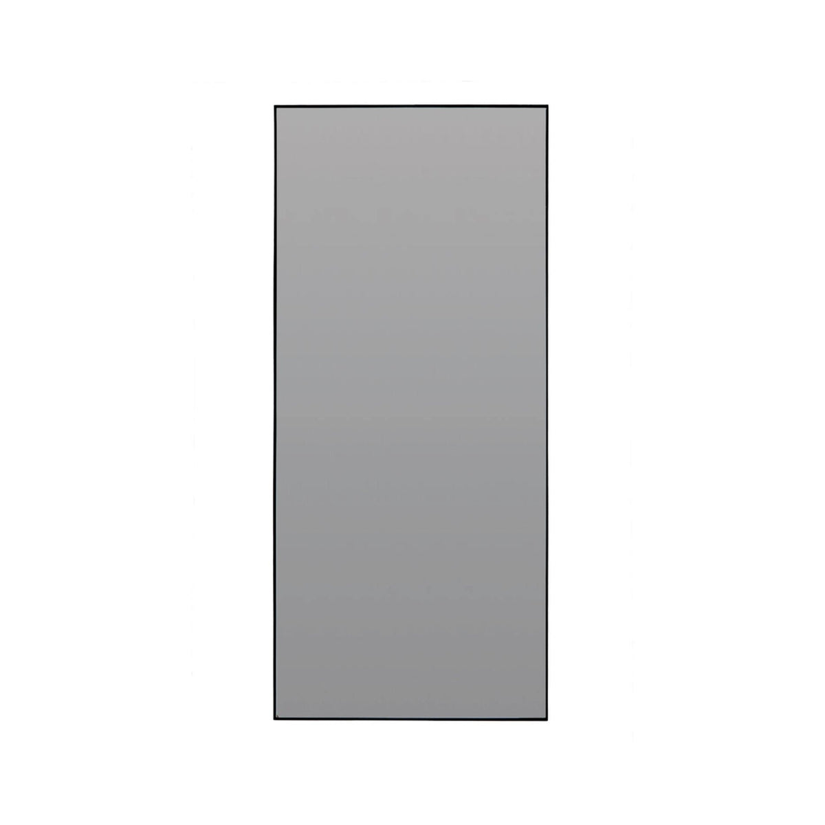 Zeneta Smoked Glass & Black Rectangular Full Length Leaner Mirror 180cm