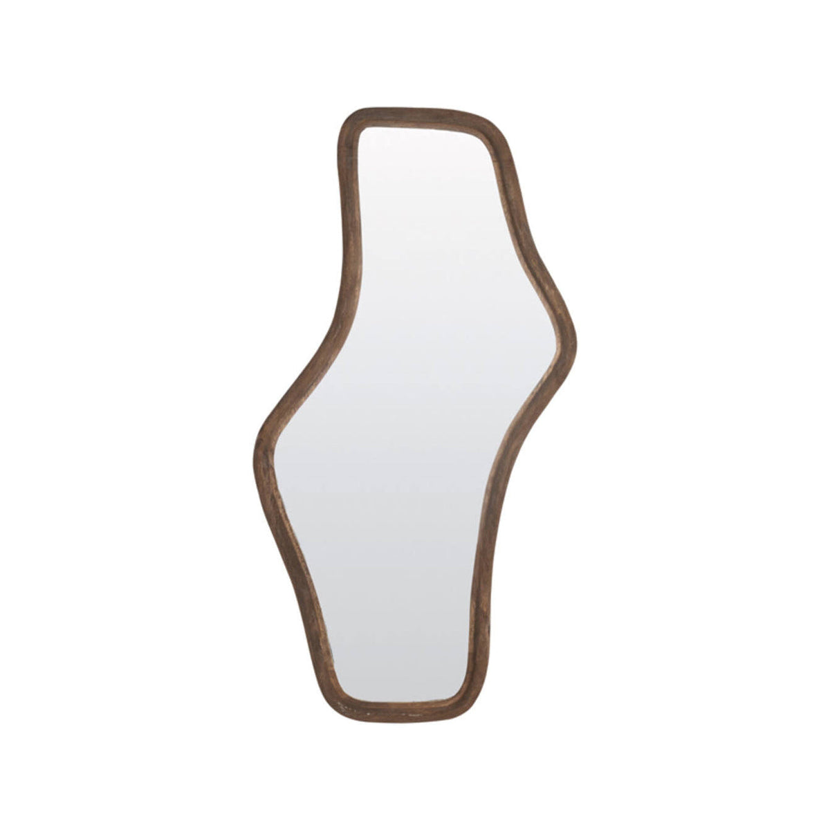 Celano Matt Dark Brown Wood Mirror 121cm