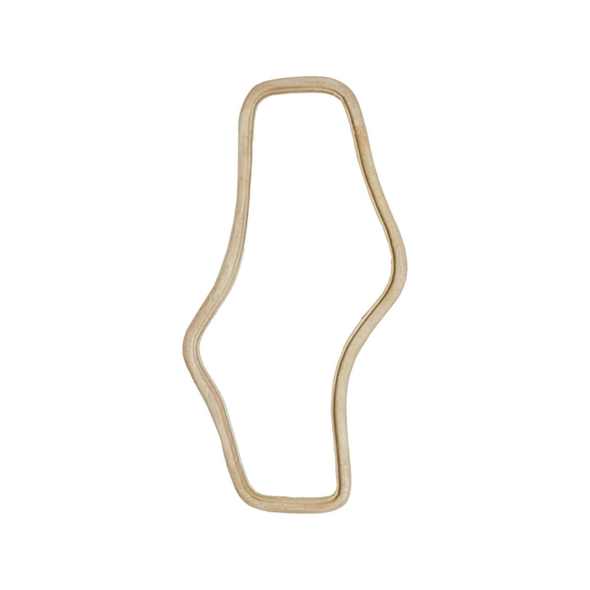 Celano Matt Natural Wood Wall Mirror 121cm