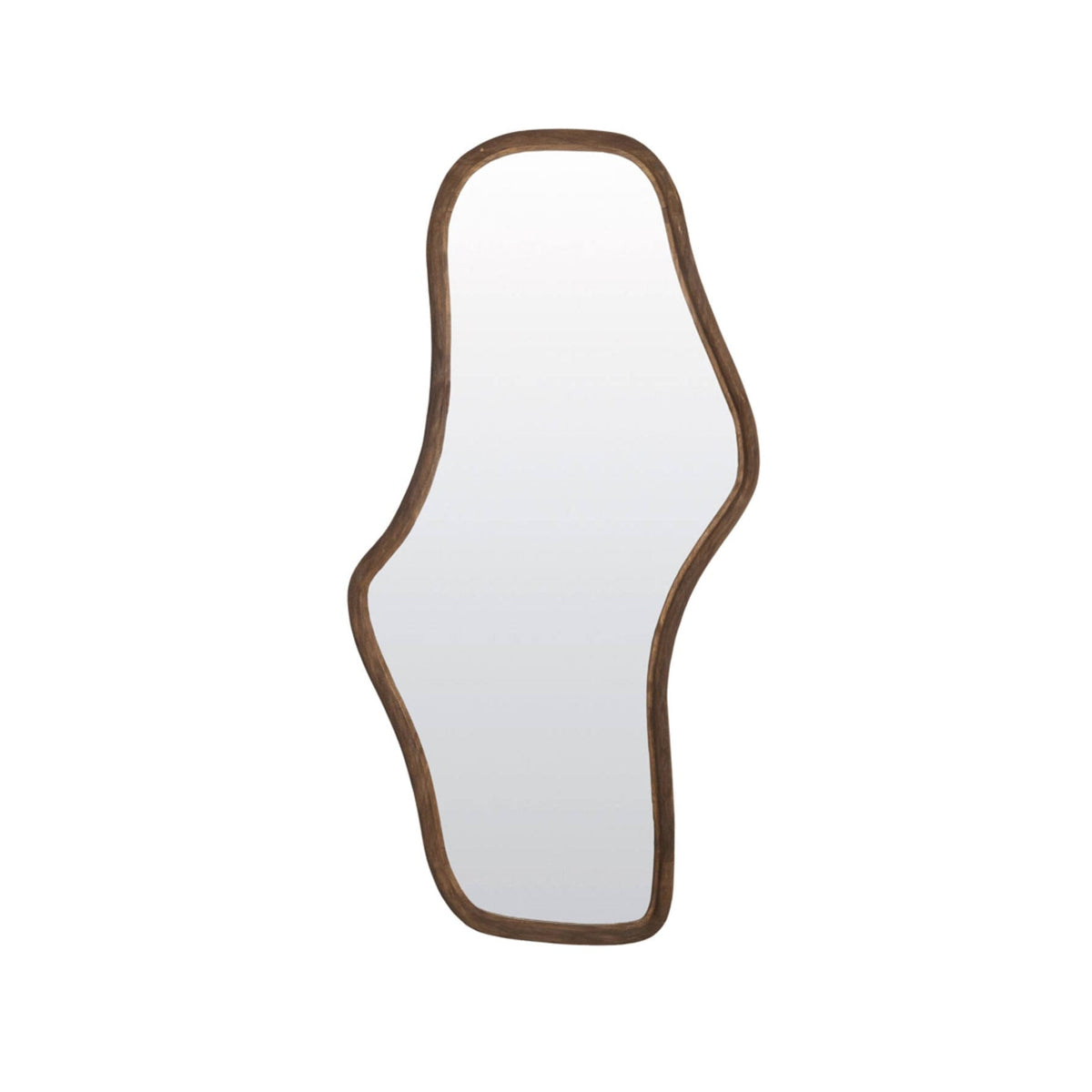 Celano Matt Dark Brown Wood Mirror 161cm
