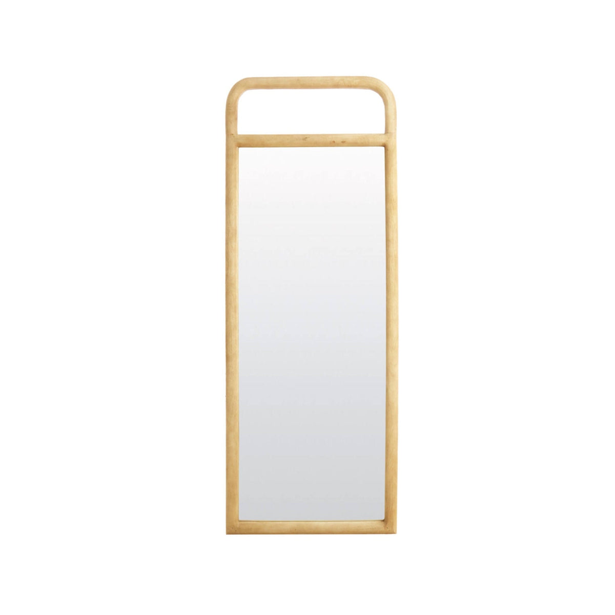 Romeo Matt Natural Wood Arched Full Length Leaner Mirror