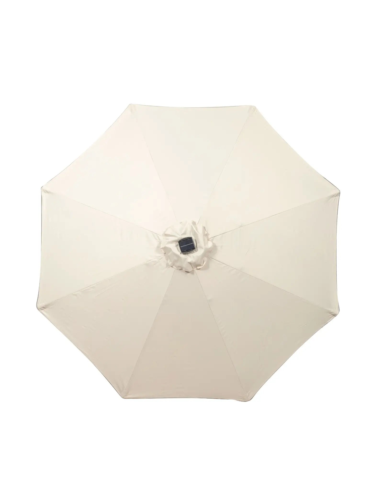 Crank & Tilt LED Strip Parasol - Ivory