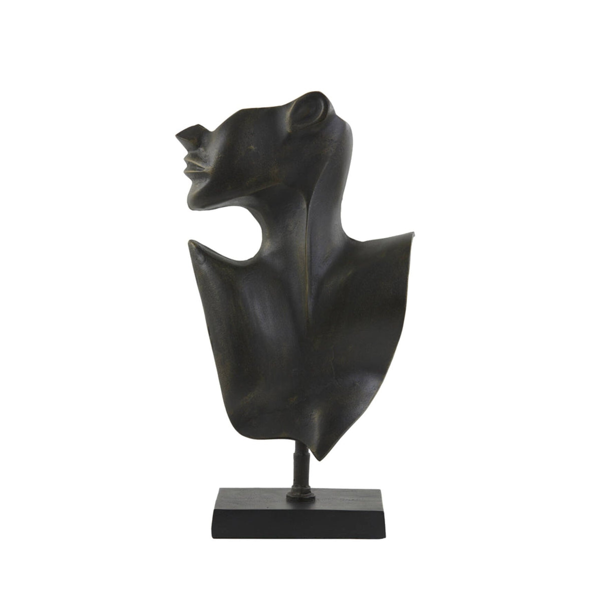 Face Dark Bronze/Matt Black Metal Ornament