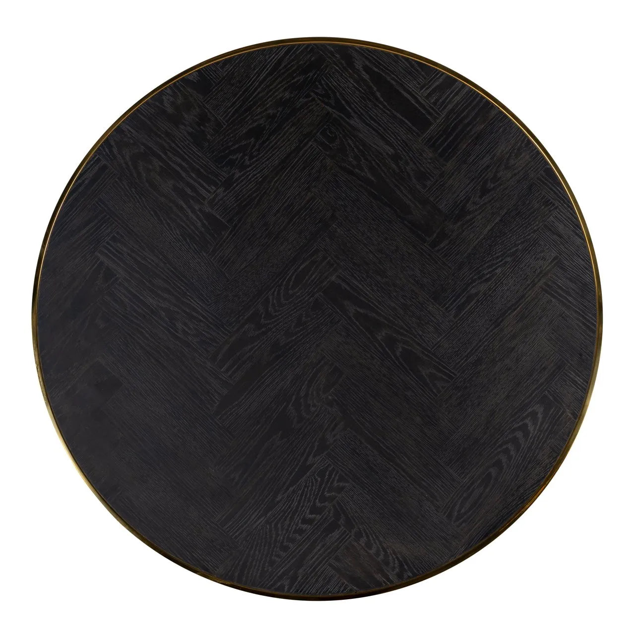 Set of 2 Richmond Interiors Blackbone Gold Black Rustic Oak Wood Coffee Table Nest