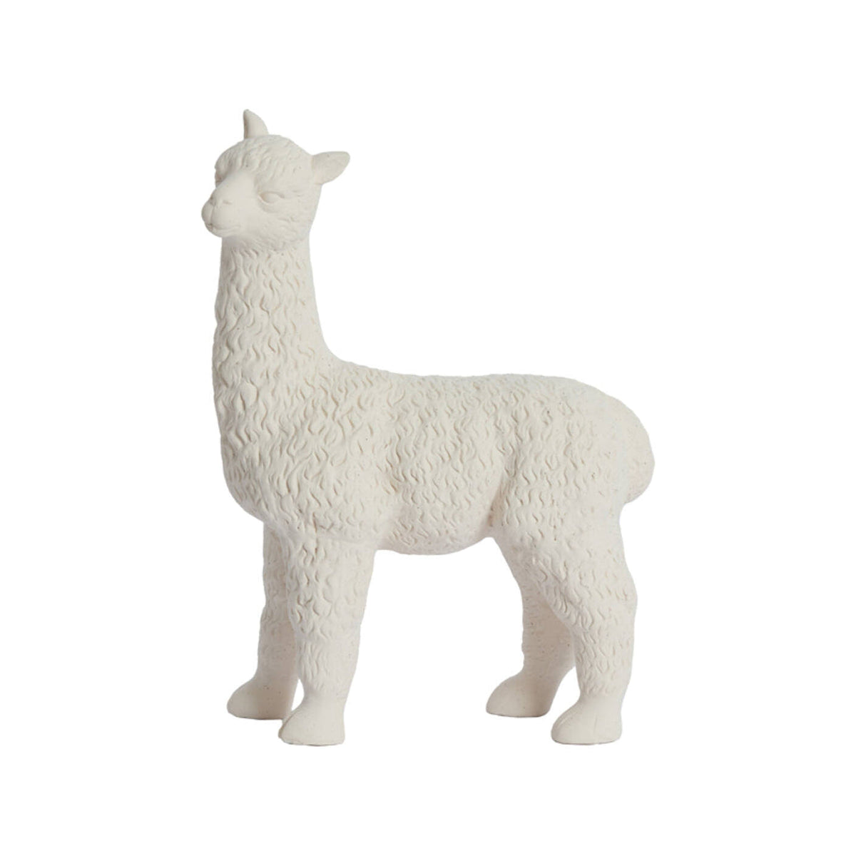 Alpaca Matt Cream Ceramic Ornament