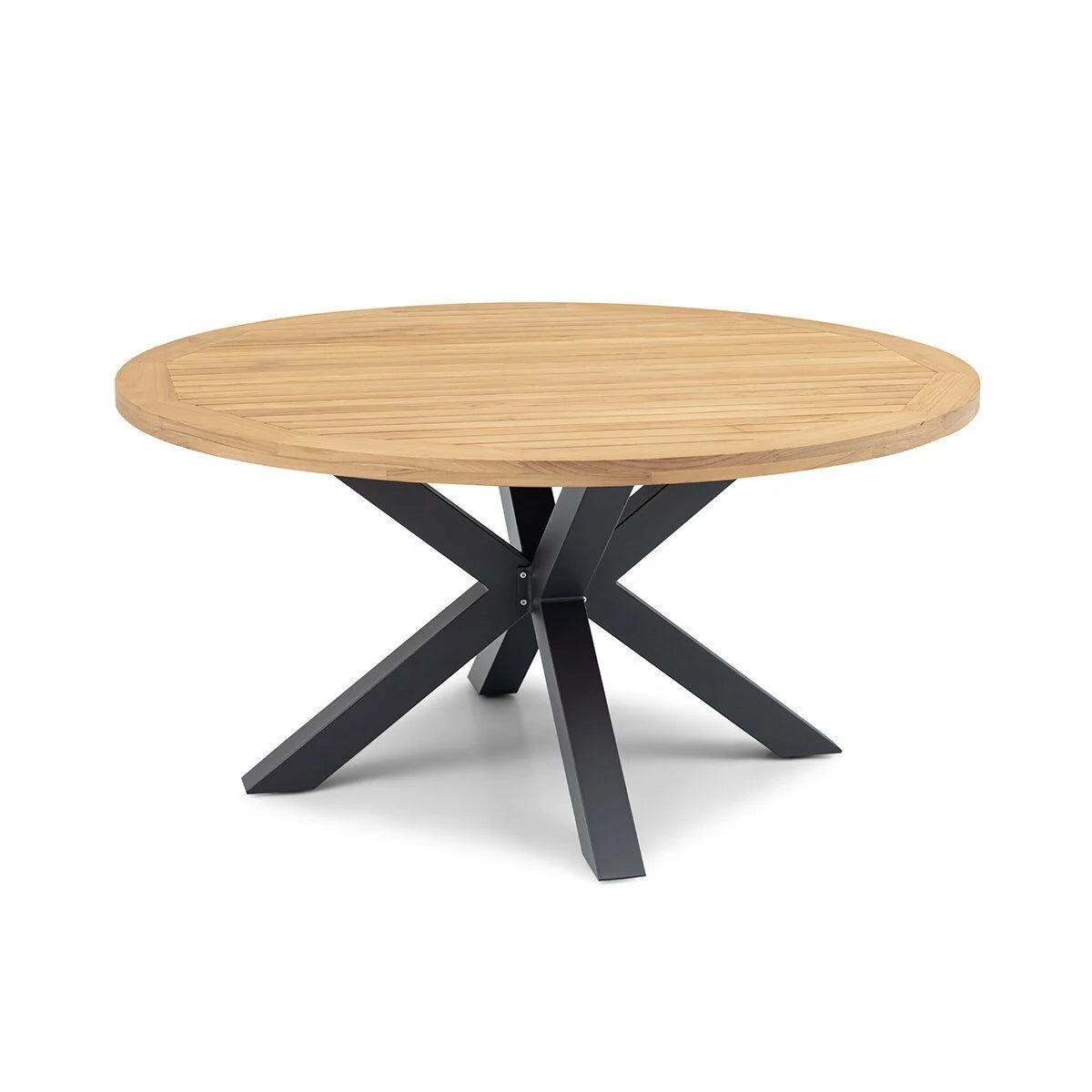 Jakarta Teak Round Dining Table with Winchester Heritage Dining Chairs