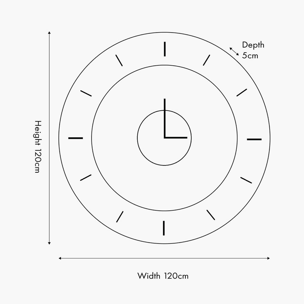 Mirror & Gold 2 Piece Open Wall Clock