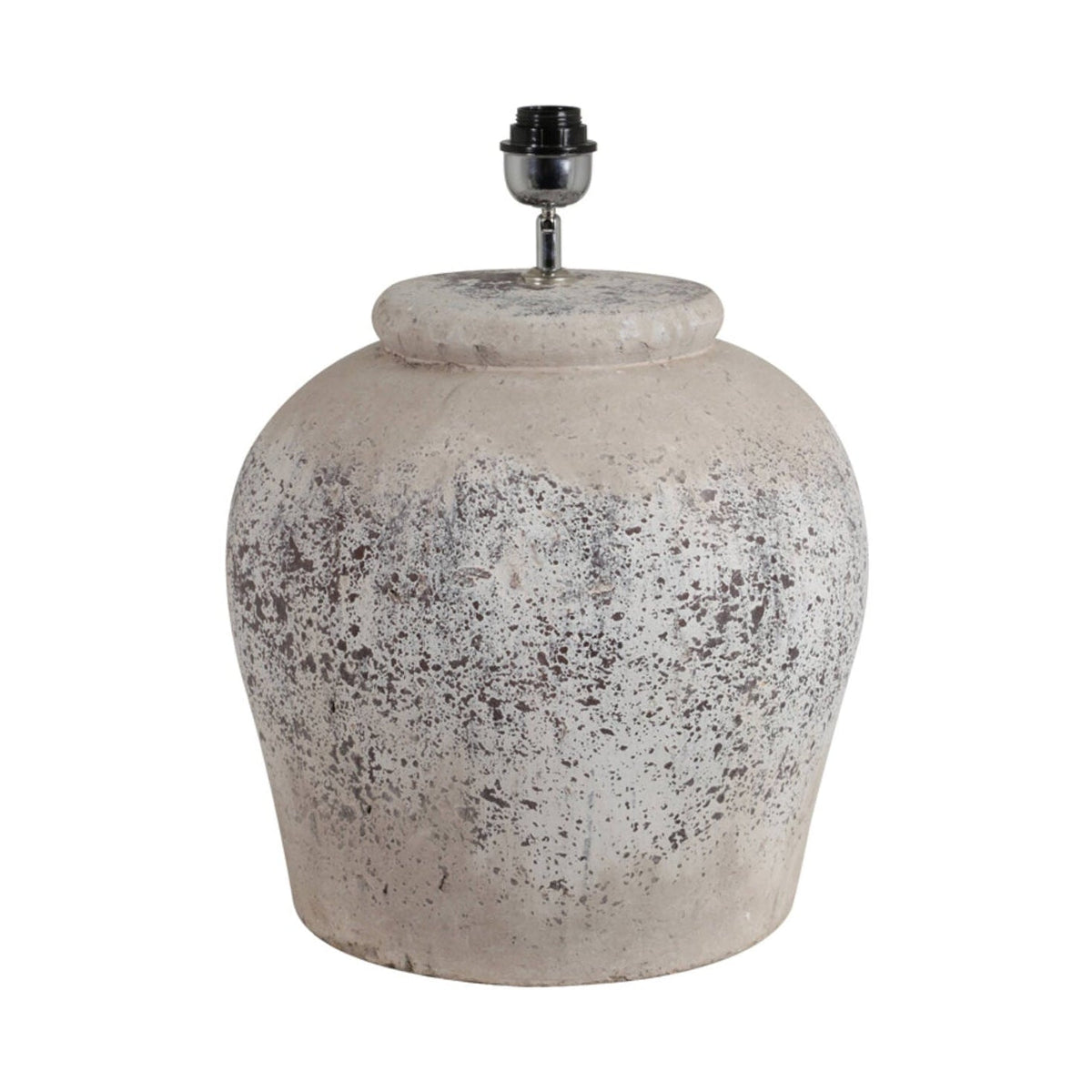 Etna Antique Grey Ceramic Table Lamp Base 50cm
