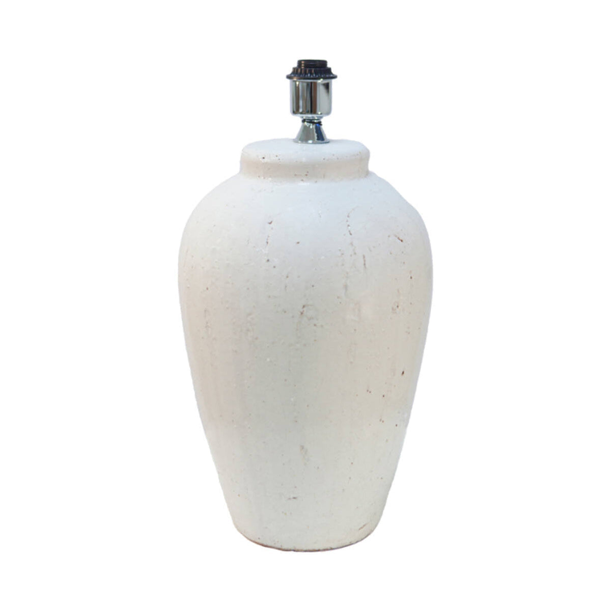 Vesuvius White Ceramic Table Lamp Base