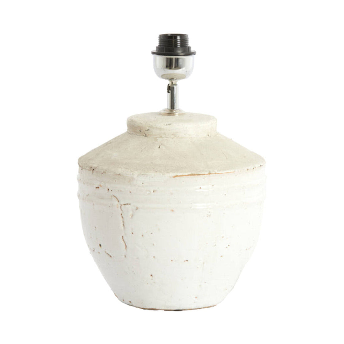 Toba Antique White Ceramic Table Lamp Base 35cm