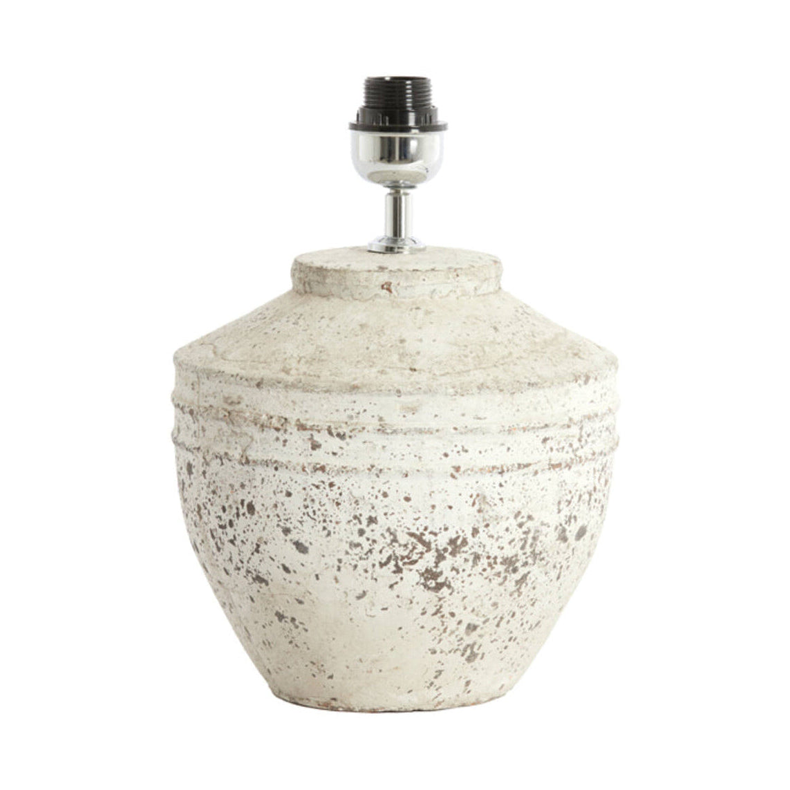 Toba Antique Grey Ceramic Table Lamp Base 35cm