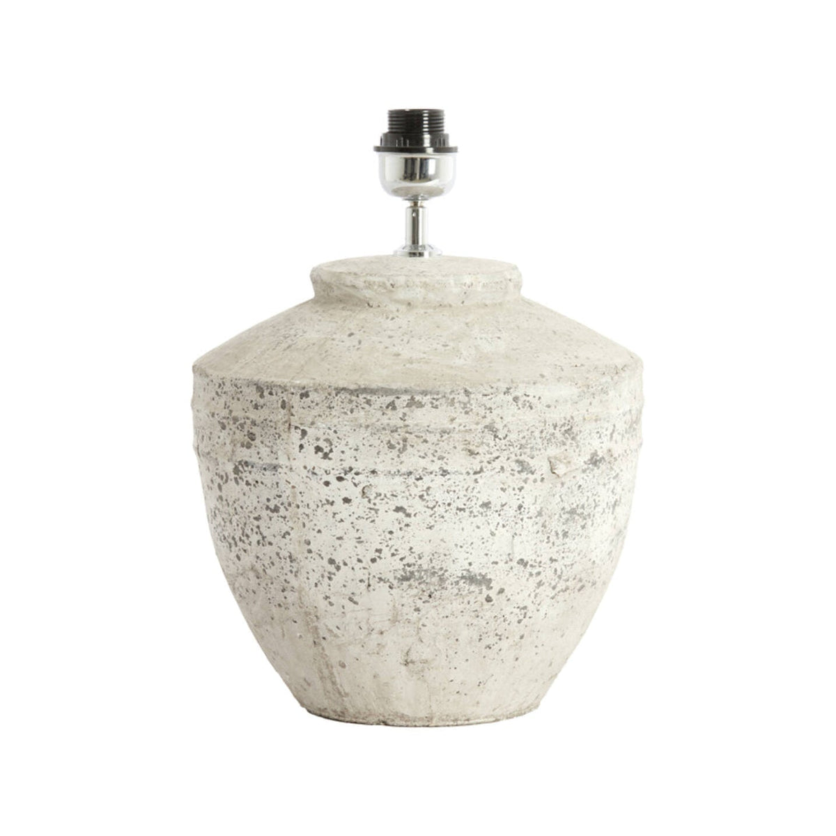 Toba Antique Grey Ceramic Table Lamp Base 40cm