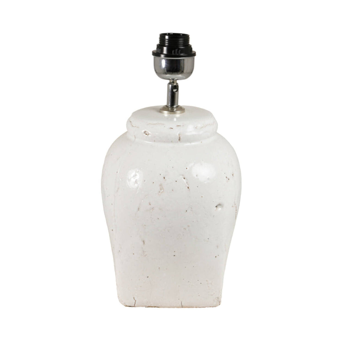 Hekla White Ceramic Table Lamp Base