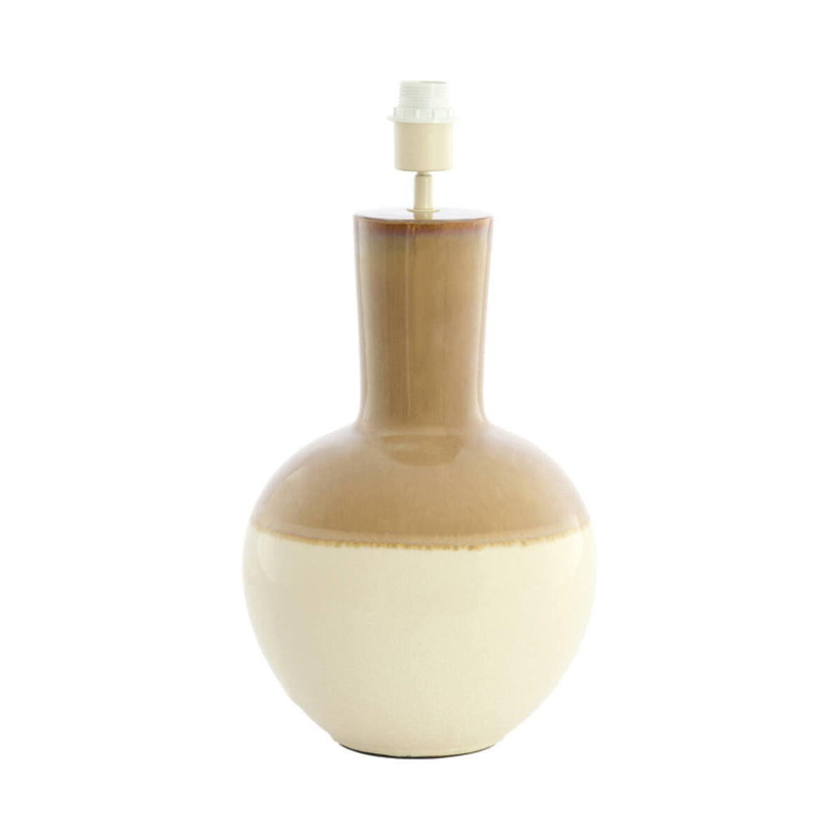 Ulloa Light Brown & Cream Ceramic Table Lamp Base 52cm