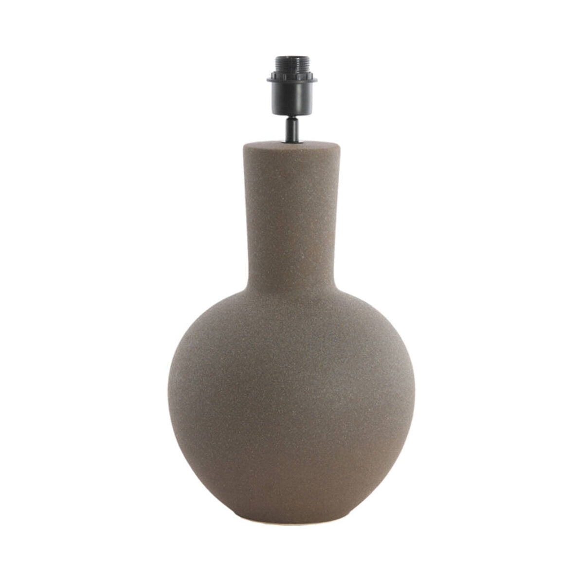 Ulloa Matt Dark Brown Ceramic Table Lamp Base 52cm