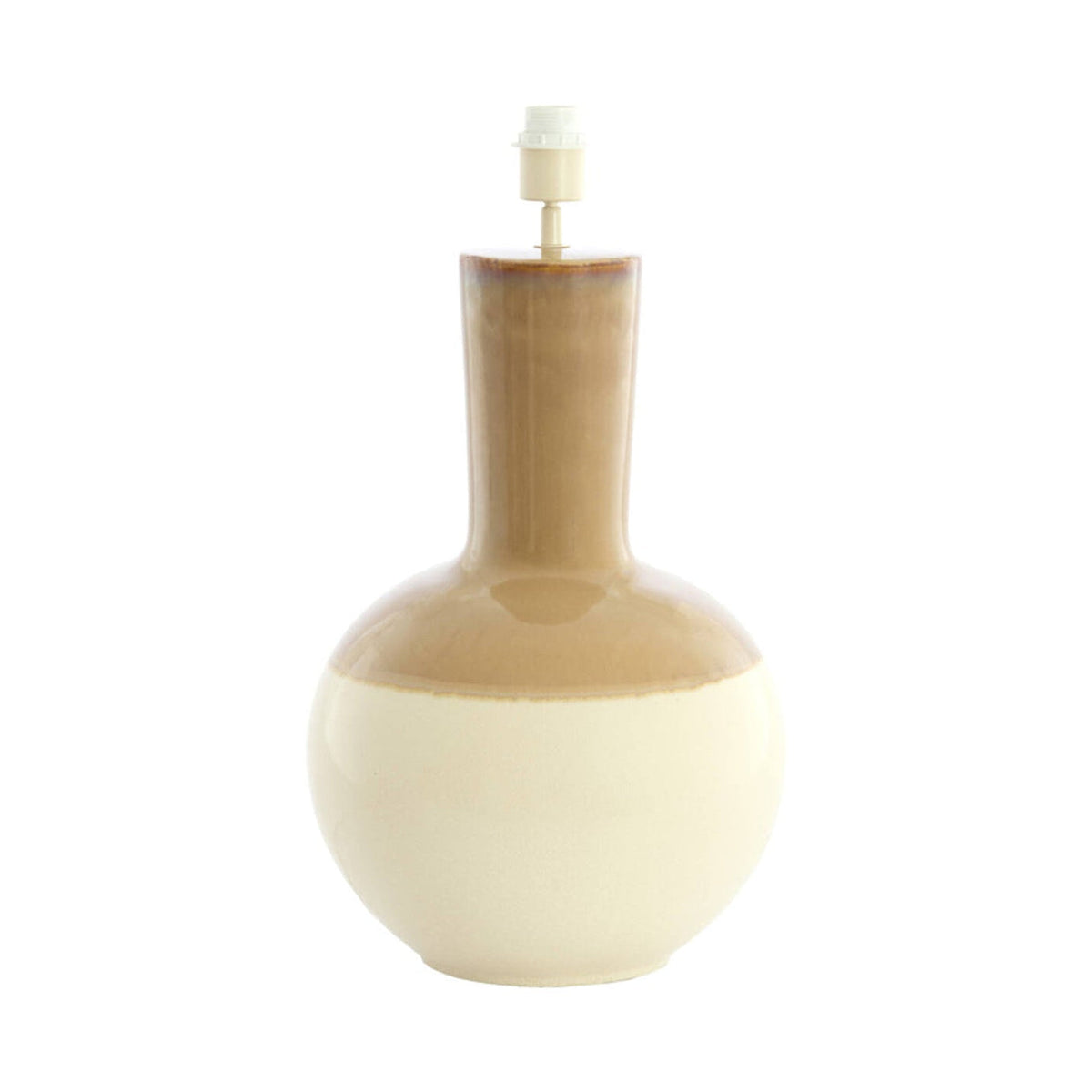 Ulloa Light Brown & Cream Ceramic Table Lamp Base 62cm