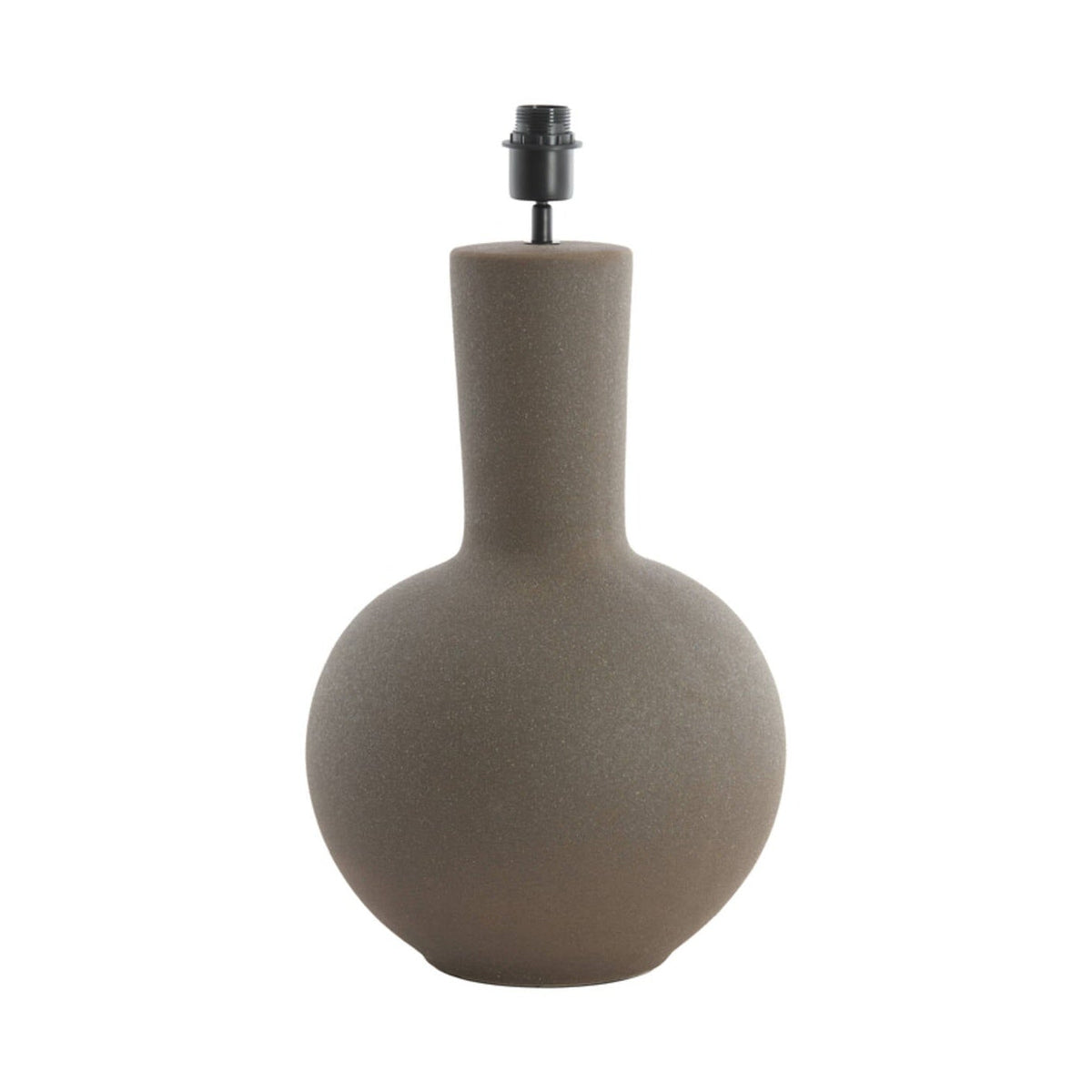 Ulloa Matt Dark Brown Ceramic Table Lamp Base 62cm
