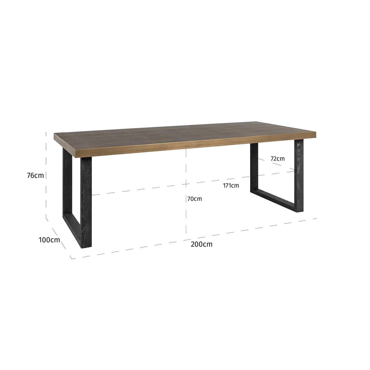 Richmond Interiors Bloomville Grey Shagreen & Gold Rectangle Dining Table | 8 Seater
