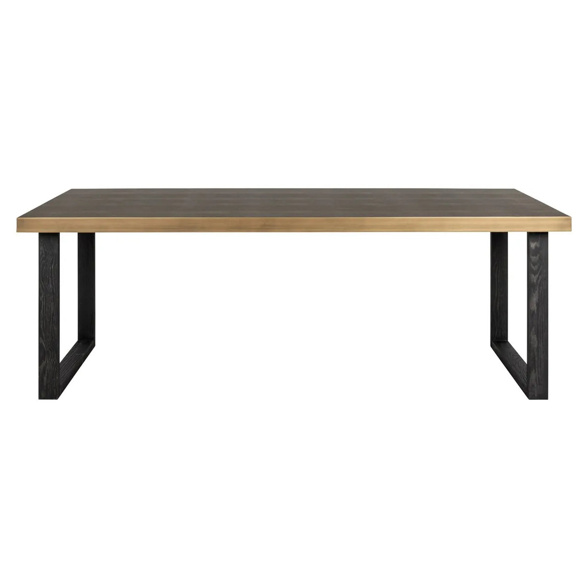 Richmond Interiors Bloomville Grey Shagreen & Gold Dining Table | 10 Seater